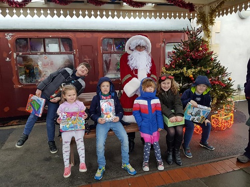 Santa steam train